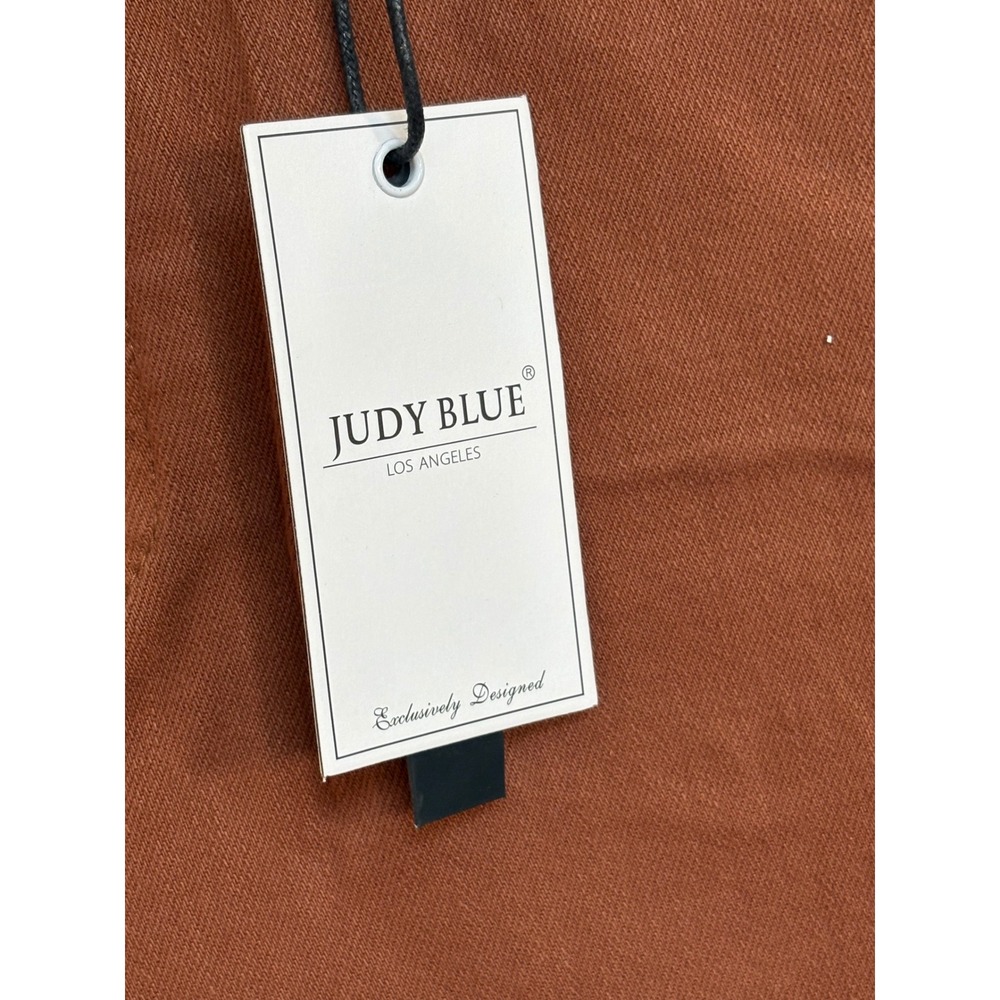 NWT Judy Blue Camel Garment Dyed High Waist Wide Leg Crop Jeans 14W JB88805 - Picture 5 of 11